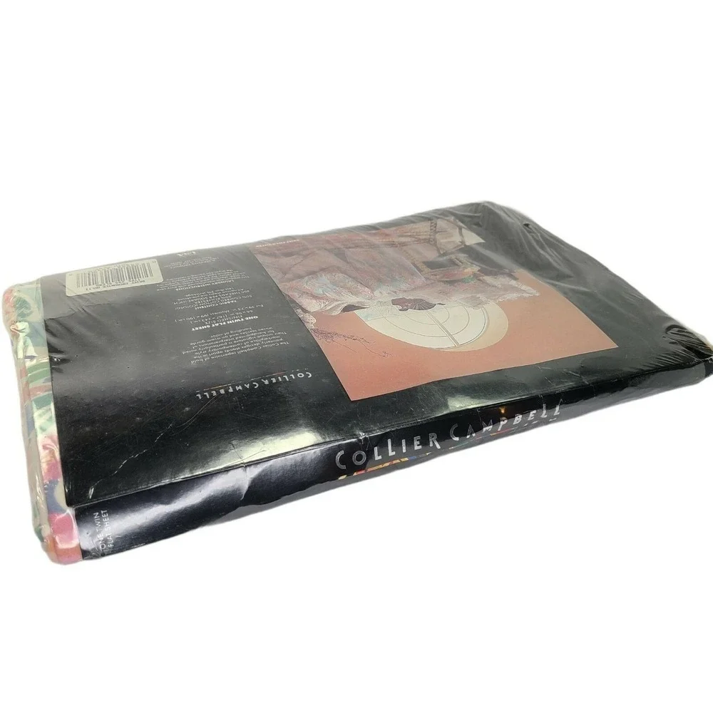 Collier Campbell Twin Flat Bed Sheet Brief Encounter‎ Blue Cottagecore Vtg New